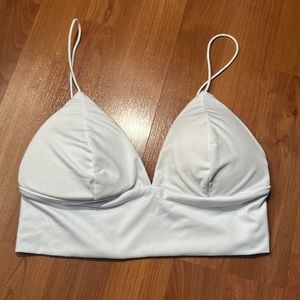 padded white bralette